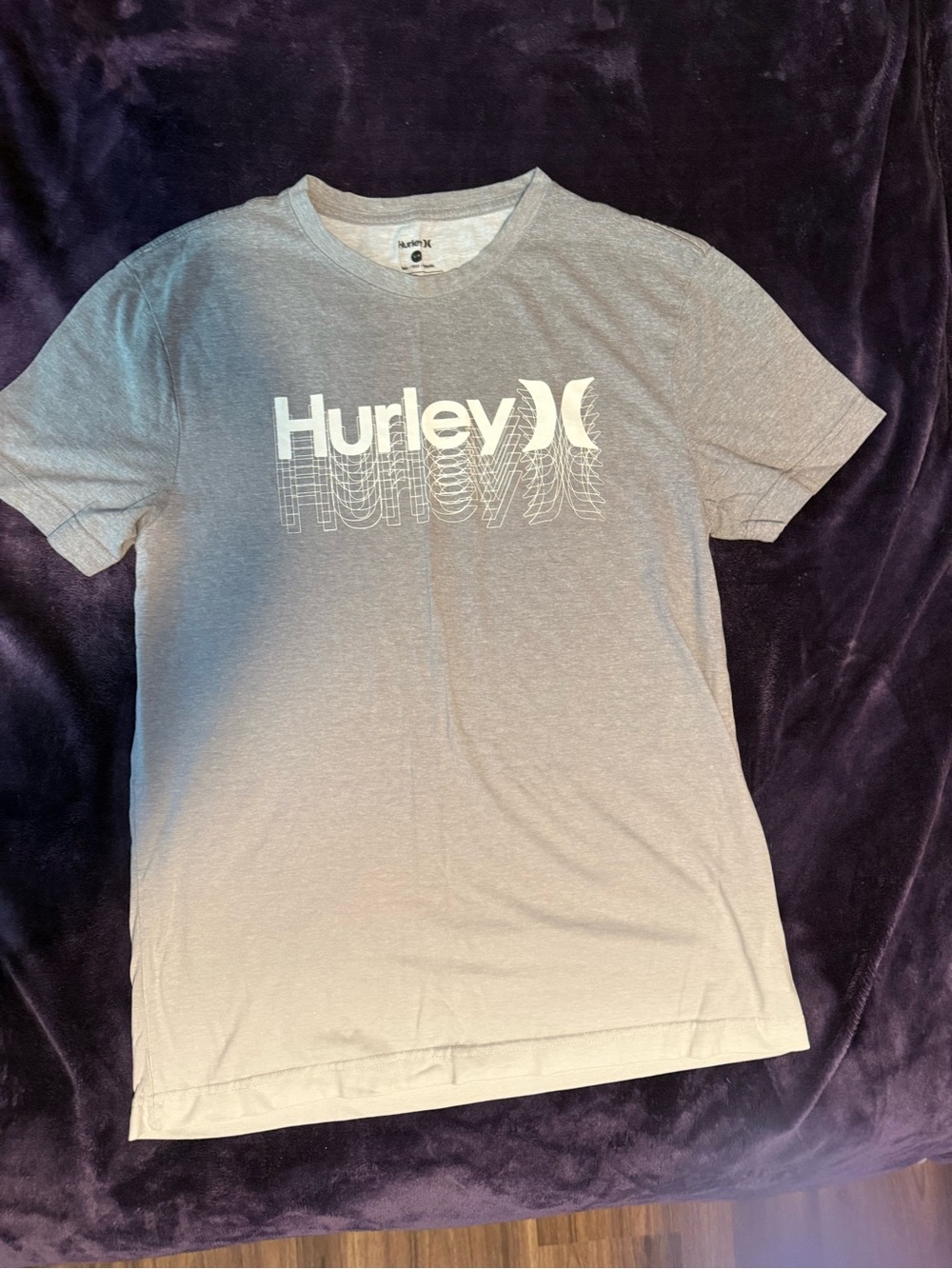 Hurley Gray Short Sleeve Logo Tee